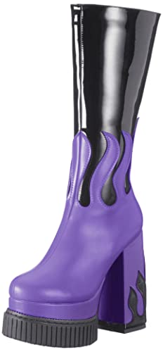 LAMODA Damen Show Off Mid Calf Boot, Back Patent Purple Flame, 41 EU von LAMODA