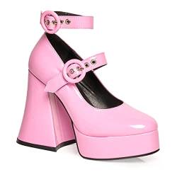 LAMODA Damen Spoil Me Court Shoe, Pink Patent, 36 EU von LAMODA
