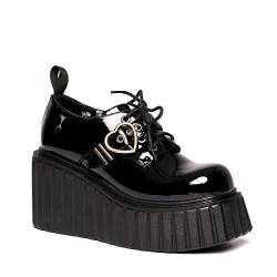 LAMODA Damen Stick to It Wedges, Black Patent, 37 EU von LAMODA