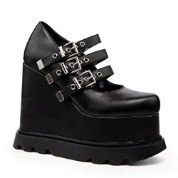 LAMODA Damen Supernova Wedges, Black Pu, 41 EU von LAMODA