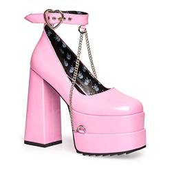 LAMODA Damen Sweetheart Court Shoe, Pink Patent, 37 EU von LAMODA