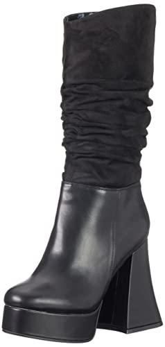 LAMODA Damen Tango Mid Calf Boot, Black Pu, 37 EU von LAMODA