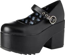 LAMODA - Last Chance Chunky Platform Dolly Shoes in Black Patent, EU 37 von LAMODA