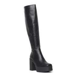 LAMODA - Slick Nicks WIDE FIT Platform Knee High Boots, EU 41 von LAMODA