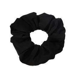 Elegantes Satin-Haarband für Mädchen, einfarbig, Dickdarm-Haarring, elastisches Stirnband, Damen-Kopfbedeckung, Zubehör, C240 Schwarz, Einheitsgröße von LAMPPE