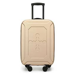 LANAZU Erweiterbarer Koffer, Faltbarer Koffer mit Lenkrollen, Verstellbarer Koffer mit Zollcode-Schloss, geeignet für Reisen (Gold 20 in) von LANAZU
