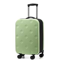 LANAZU Erweiterbarer Koffer, Faltbarer Koffer mit Lenkrollen, Verstellbarer Koffer mit Zollcode-Schloss, geeignet für Reisen (Green 20 in) von LANAZU