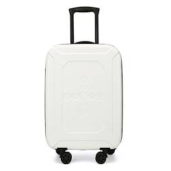 LANAZU Erweiterbarer Koffer, Faltbarer Koffer mit Lenkrollen, Verstellbarer Koffer mit Zollcode-Schloss, geeignet für Reisen (White 24 in) von LANAZU