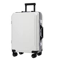 LANAZU Gepäck, Handgepäck-Reisekoffer, Zwei USB-Ladeanschlüsse, Aluminiumrahmen-Gepäck mit Spinnerrädern für Männer, Frauen, Jugendliche von LANAZU