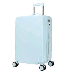LANAZU Gepäck, tragbarer Großraumkoffer mit Rollen, Handgepäckkoffer für Studenten, geeignet für Reisen und Geschäftsreisen (Blue) von LANAZU