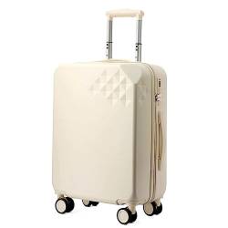 LANAZU Koffer mit großem Fassungsvermögen, Handgepäckkoffer, Verstellbarer Trolley-Koffer mit Zahlenschloss, geeignet für Reisen und Geschäft (D 22inch) von LANAZU