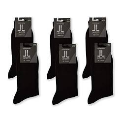 LANCETTI - 6 Paar kurze Socken aus schottischer Baumwolle für Herren - (42-44) - Schwarz von LANCETTI