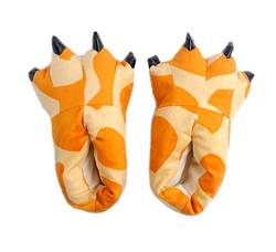 LANFIRE Unisex Soft Plüsch Haus Hausschuhe Tier Kostüm Pfote Claw Schuhe (L (EUR 40-45), Hirsch（Deer）) von LANFIRE