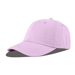 LANGZHEN Baseball Dad Cap 100% Baumwolle Passt Männer Frauen Klassische Verstellbare Plain Hat (Lila, One Size) von LANGZHEN