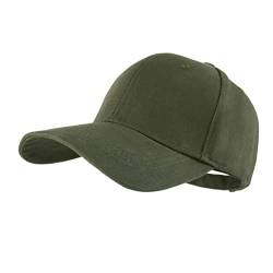 LANGZHEN Baseball Dad Cap 100% Baumwolle Passt Männer Frauen Klassische Verstellbare Plain Hat (Structured-Army Green) von LANGZHEN