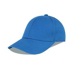 LANGZHEN Baseball Dad Cap 100% Baumwolle Passt Männer Frauen Klassische Verstellbare Plain Hat (Structured-Blue) von LANGZHEN