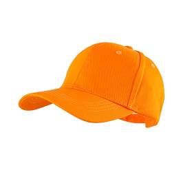 LANGZHEN Baseball Dad Cap 100% Baumwolle Passt Männer Frauen Klassische Verstellbare Plain Hat (Structured-Orange) von LANGZHEN