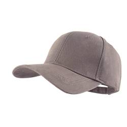 LANGZHEN Baseball Dad Cap 100% Baumwolle Passt Männer Frauen Klassische verstellbare einfarbige Mütze (Structured-Dark Grey) von LANGZHEN