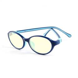 LANLANG Blaulichtfilter brille für Kinder, Mädchen und Jungen mit TR90 und Silikonrahmen, UV400-Schutz, Blaulicht Brille, Computerbrille im Alter von 3–10 Jahren, Spielebrille, TV-Brille, leicht von LANLANG