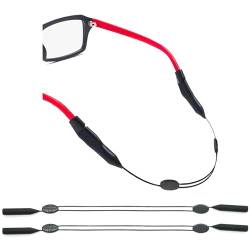 LANLANG Brillenband 2 Stück für Damen, Herren und Kinder, Brillenhalterband für Sport, Brillenhalter, Sonnenbrillenband, rutschfest, Einstellbare, Schwarz von LANLANG