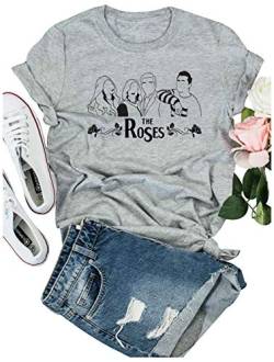 The Roses Lustiges Rose Apotheker-T-Shirt für Damen, süßes Ew David Graphic Tees Shirt Moira Rose Kurzarm TV-Serie Tops - - Klein von LANMERTREE