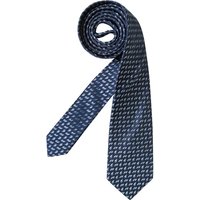LANVIN Herren Krawatte blau Seide Gemustert von LANVIN