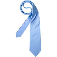 LANVIN Herren Krawatte blau Seide unifarben von LANVIN