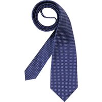 LANVIN Herren Krawatte blau Seide unifarben von LANVIN