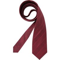 LANVIN Herren Krawatte rot Seide Bunt,College-Streifen von LANVIN