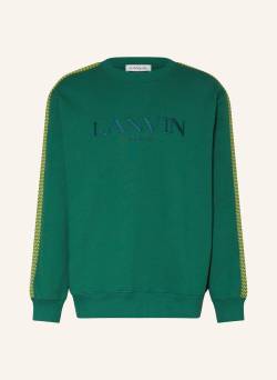 Lanvin Oversized-Sweatshirt Mit Galonstreifen gruen von LANVIN