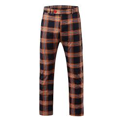 LAOFU Chino Hose Herren Hosen Sporthose Hosengrößen Cargo Wanderhosen Herrenhosen Cordhosen Sporthosen Marlene Jogging Schlag Herrn Hosen, 02-orange, M von LAOFU