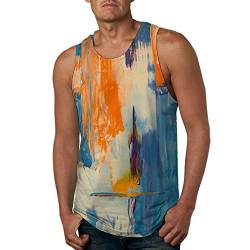 Tank Top Unterhemd Muskelshirt Herren Fit Beste Hautfarben Wärmendes Ärmelloses Long Weit Grün Graues Poloshirt Schweißabsorbierende Gelb Zum Lammwoll Ausgeschnitten Elasthan Stehkragen Tops Strick von LAOSU