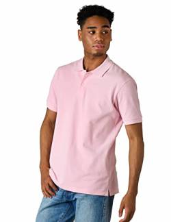 LAPASA (1 Pack Herren Classic Pique Cotton Kurzarm Poloshirt Solid Golf Tee M19 Pink XX-Large von LAPASA
