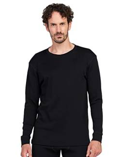 LAPASA Herren 100% Merinowolle Thermo Unterhemd, Premium Merino Wolle Unterwäsche Oberteile Langarmshirt M67 von LAPASA