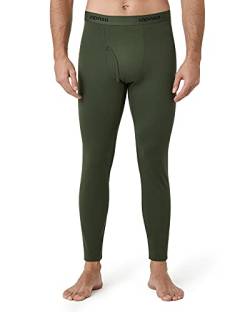 LAPASA Herren Innenfleece Thermo Unterhose, Thermohosen 1er Pack Funktionsunterwäsche Extra warm Thermoflux M25, M, Grün (Extra warm) von LAPASA