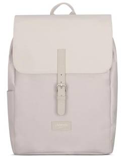 LARKSON Rucksack Damen Klein Beige - Ida - Kleiner Damenrucksack für Freizeit, Uni oder City - Mit Laptop Fach (bis 13 Zoll) - Elegant & Nachhaltig - Wasserabweisend von LARKSON