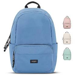 LARKSON Schulrucksack Mädchen & Jungen Teenager Hellblau - No 3 - Rucksack Damen & Herren für Schule - 16" Laptopfach - Aus Recyceltem PET - Wasserabweisend von LARKSON