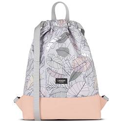 LARKSON Turnbeutel Damen & Herren Muster - No 7 - Rucksack Damen für Sport und Festival - Beutel Rucksack Klein mit Innentasche - Außentasche für Schnellzugriff von LARKSON