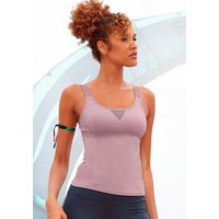 LASCANA ACTIVE Funktionsshirt mit beschrifteten Trägern und Mesh-Einsatz von LASCANA ACTIVE