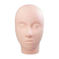 LASHVIEW Lash Mannequin Head, Practice Training Head,for Make Up and Lash Extention,Cosmetology Doll Face Head,Soft-Touch Rubber Practice Head,Easy to Clean by Skincare Essential Oil. von LASHVIEW