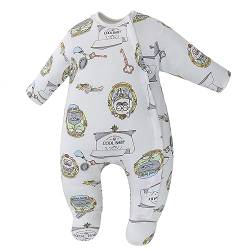 LAT Baby Winter Schneeanzug Baby Strampler, Wärmer Overall Jumpsuit Winterkleidung für Jungen Mädchen 0-6 Monate (0-3 Monate, Katzen) von LAT LEE AND TOWN