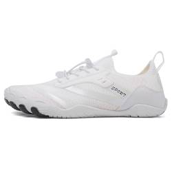 Barfußschuhe Herren Damen Barfuss Schuhe Bequem Barfussschuhe Leicht Zehenschuhe Traillaufschuhe rutschfeste Aquaschuhe Outdoor & Indoor Fitnessschuhe.(Weiß,40 EU) von LATATL