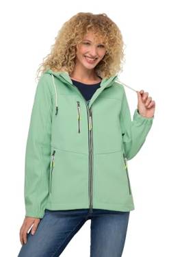 LAURASØN Softshell-Jacke, wasserabweisend, Fleece-Innenseite, Kapuze, 2-Wege-Zipper, fällt kleiner aus mintgrün XL 820370420-XL von LAURASØN