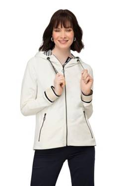 LAURASØN Sweatjacke, Kapuze, Zipper mit Statement Band offwhite M 819566200-M von LAURASØN