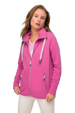 LAURASØN Sweatjacke, Stehkragen, Zipper, Langarm hellpink XL 819837549-XL von LAURASØN