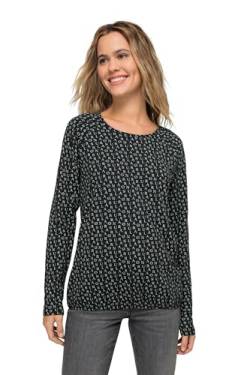 LAURASØN T-Shirt, Allover Print, Rundhals, Langarm, Oeko-TEX Kiwi L 826677436-L von LAURASØN