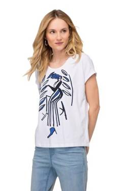 LAURASØN T-Shirt, Oversized, Print, Rundhals schneeweiß XL 818902200-XL von LAURASØN