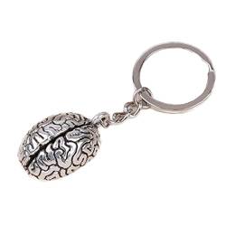 LAVALINK Natomology Brain Keyring Science Keychain Human Brain Metal Anhänger Psychologie Anatomie von LAVALINK