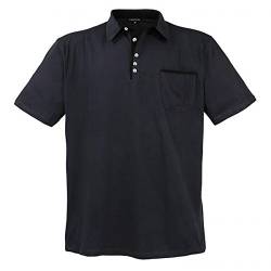 LAVECCHIA Übergrössen Hippes Polo-Shirt Kurzarm Anthrazit 3XL von LAVECCHIA