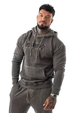 LAVENZO - Sweatshirt für Herren aus 100% Baumwolle, lässige Jungen, elegante Sweatshirts, besondere und sportliche Größen, Geschenkidee Geburtstag, Dunkelbraun, 4XL Große Größen Tall von LAVENZO